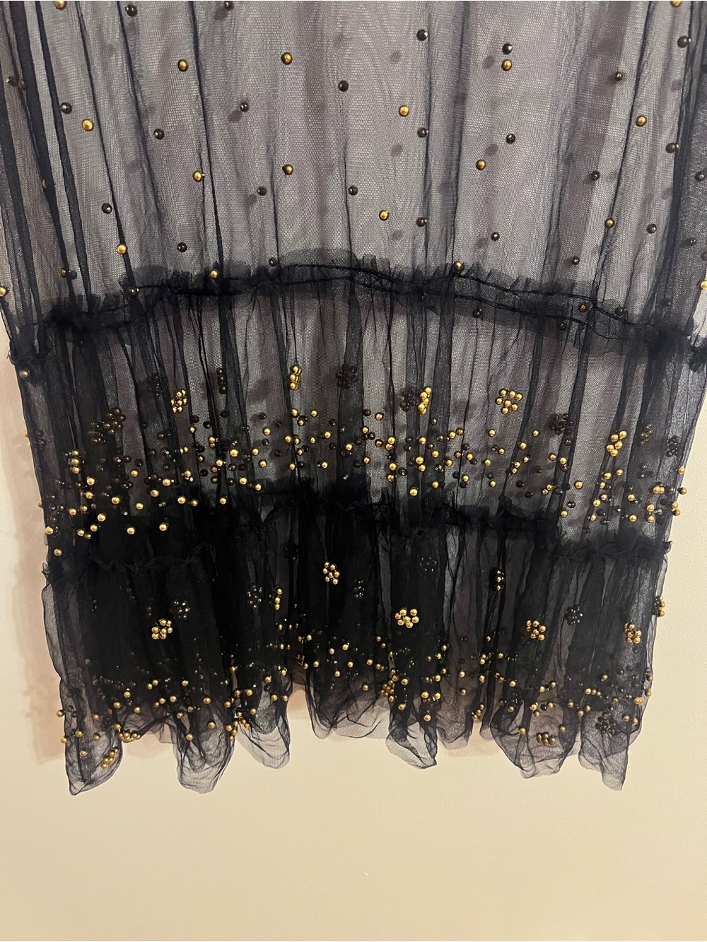 Free People Metallic Gray Sheer Embellished Tank - Picture 4 of 7